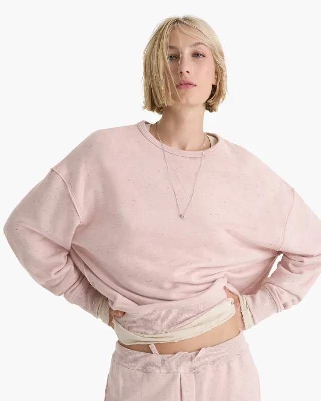 Donegal French Terry Crew Neck Sweatshirt - Faded Rose sold by ATM
