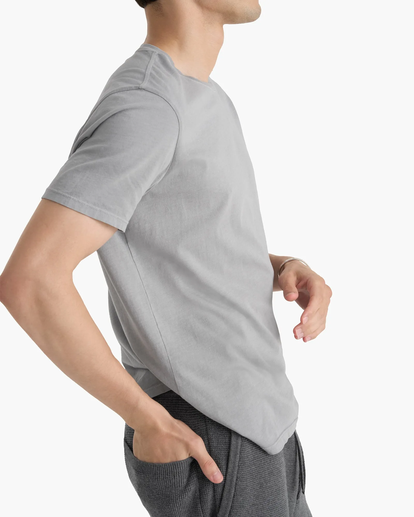 Classic Jersey Crew Neck Tee - Pewter sold by ATM product image thumbnail 3
