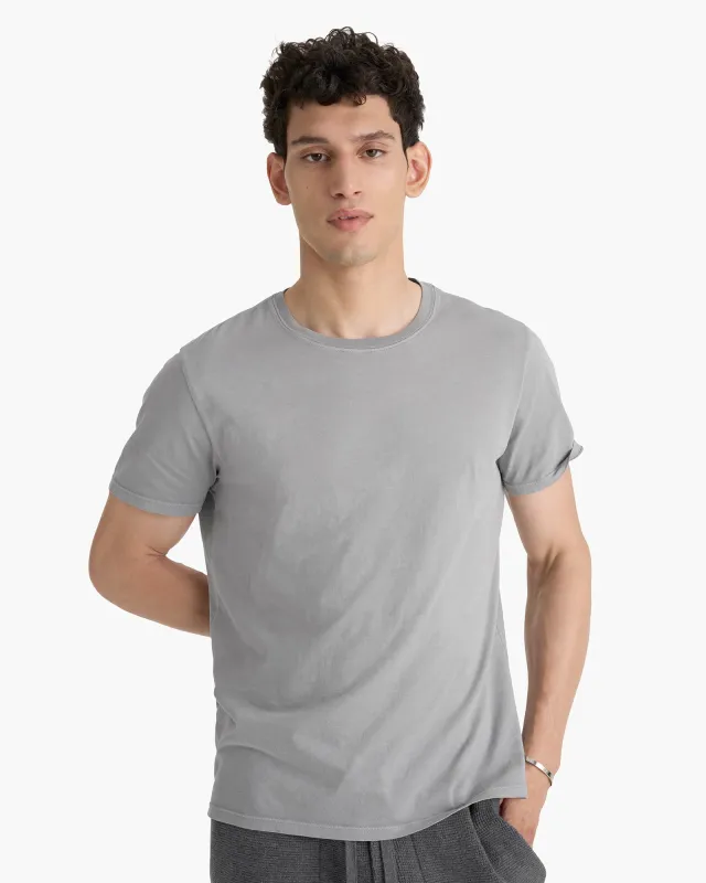 Classic Jersey Crew Neck Tee - Pewter sold by ATM Anthony Thomas Melillo