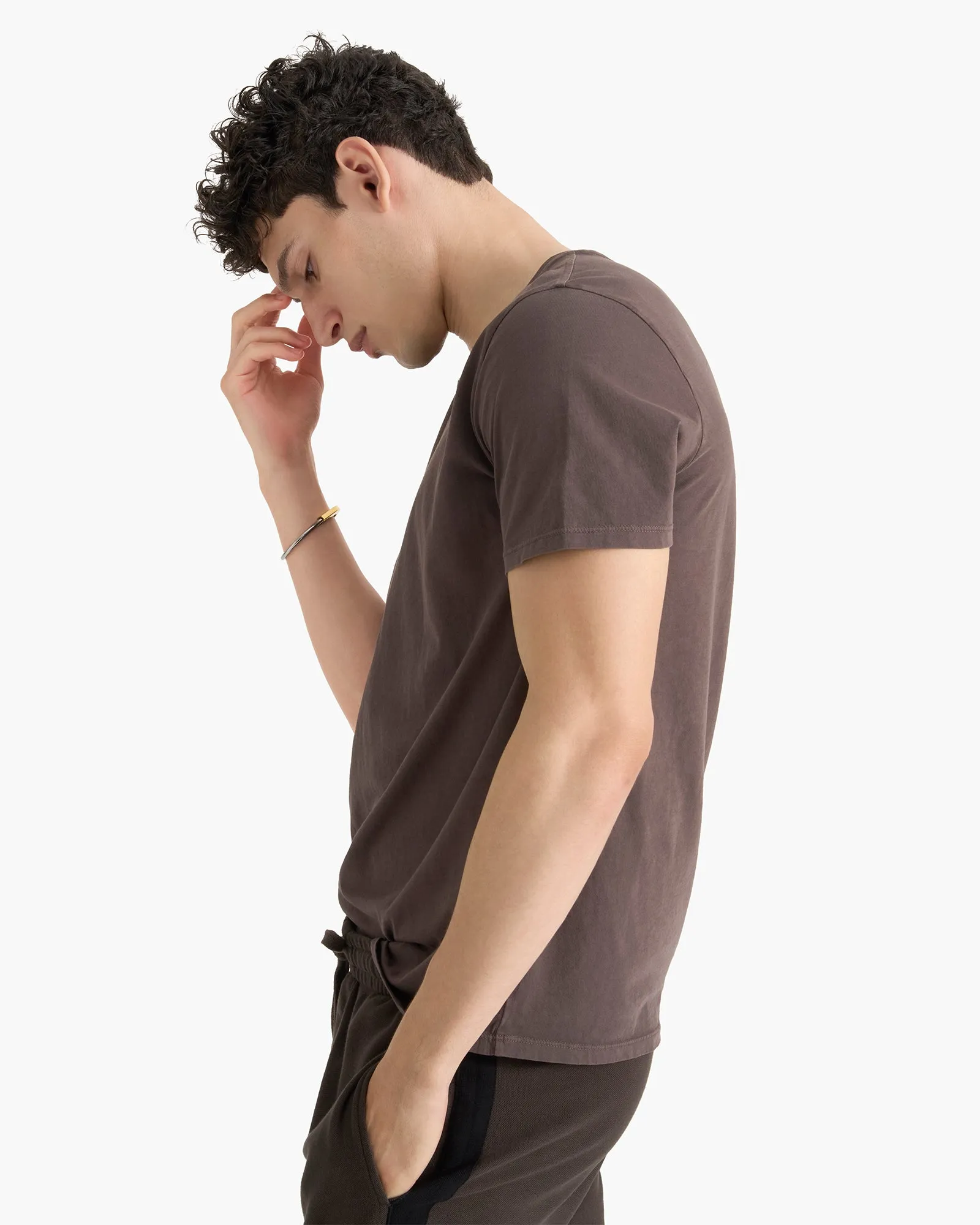 Classic Jersey Crew Neck Tee - Chocolate Brown sold by ATM product image thumbnail 3
