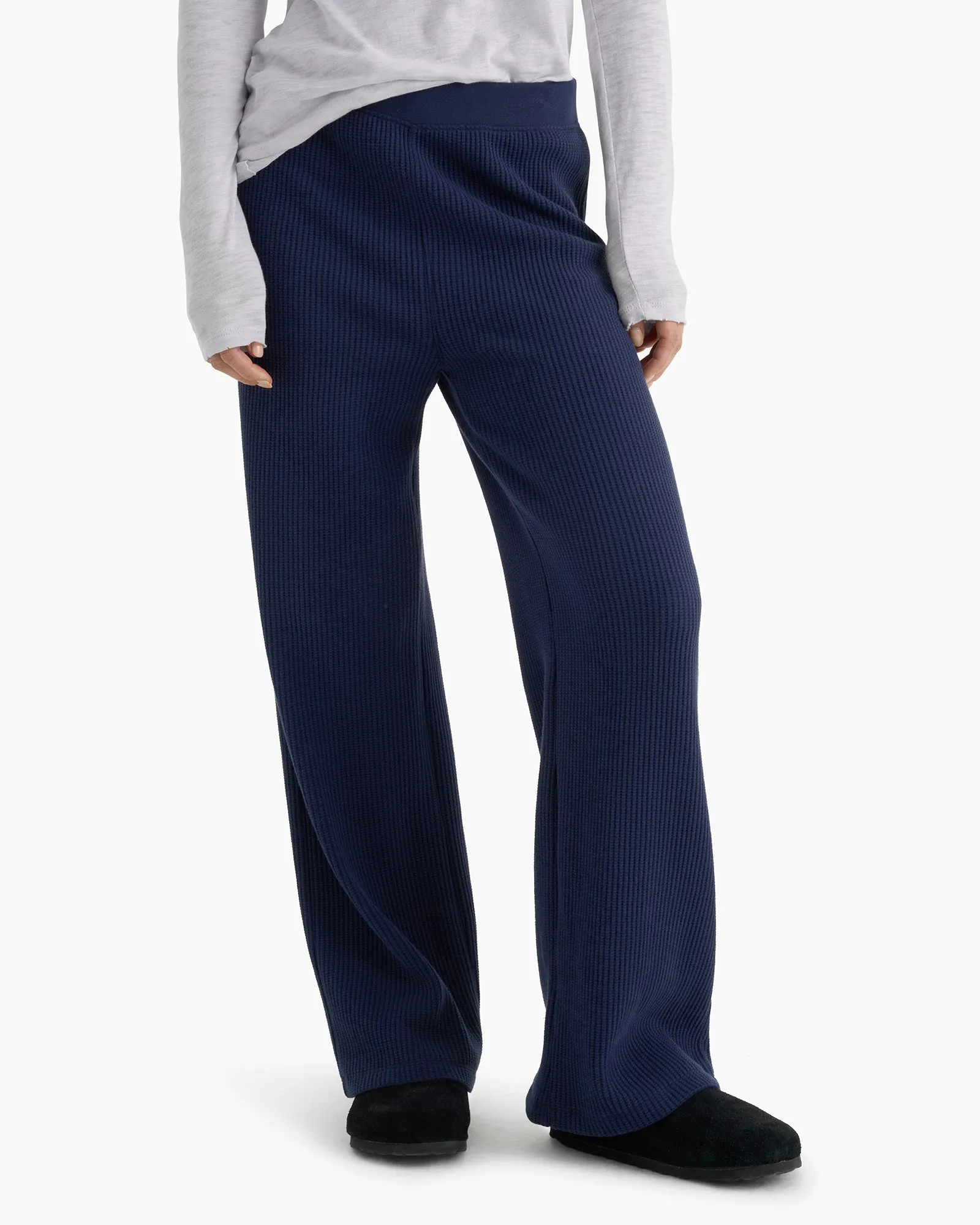 Cotton Waffle Pull On Pant - Midnight sold by ATM product image thumbnail 2