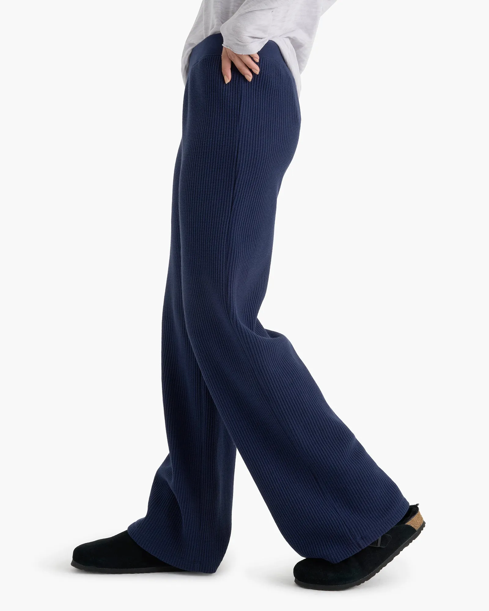 Cotton Waffle Pull On Pant - Midnight sold by ATM product image thumbnail 4