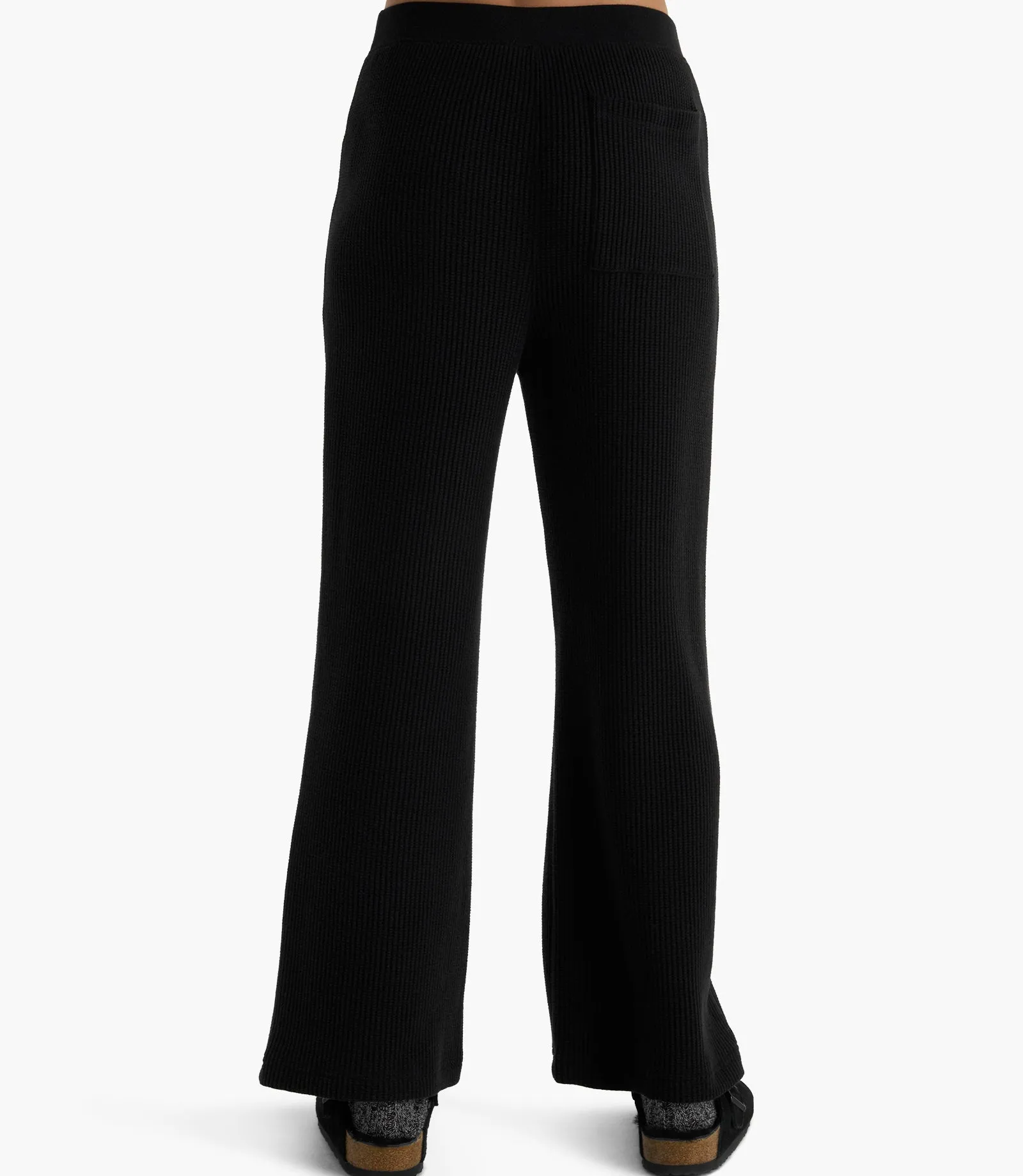 Cotton Waffle Pull On Pant - Black sold by ATM product image thumbnail 5