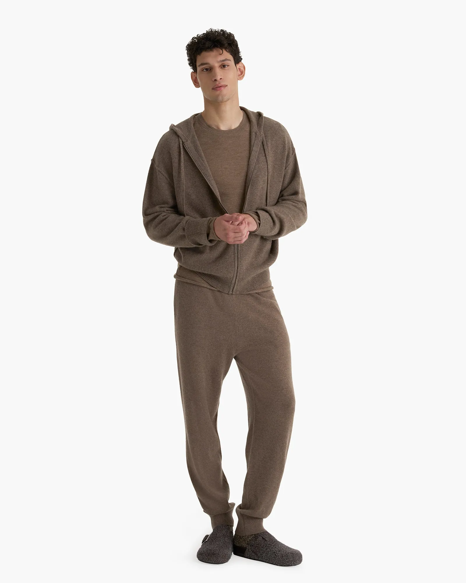 Cashmere Pull On Jogger - Faded Mocha sold by ATM