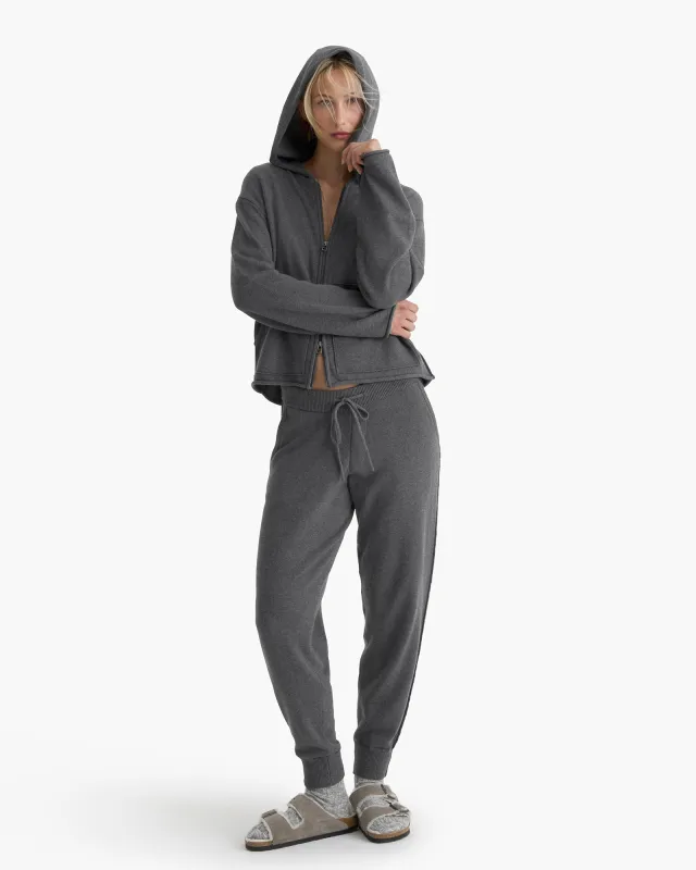 Cotton Cashmere Jogger - Heather Dark Grey sold by ATM Anthony Thomas Melillo