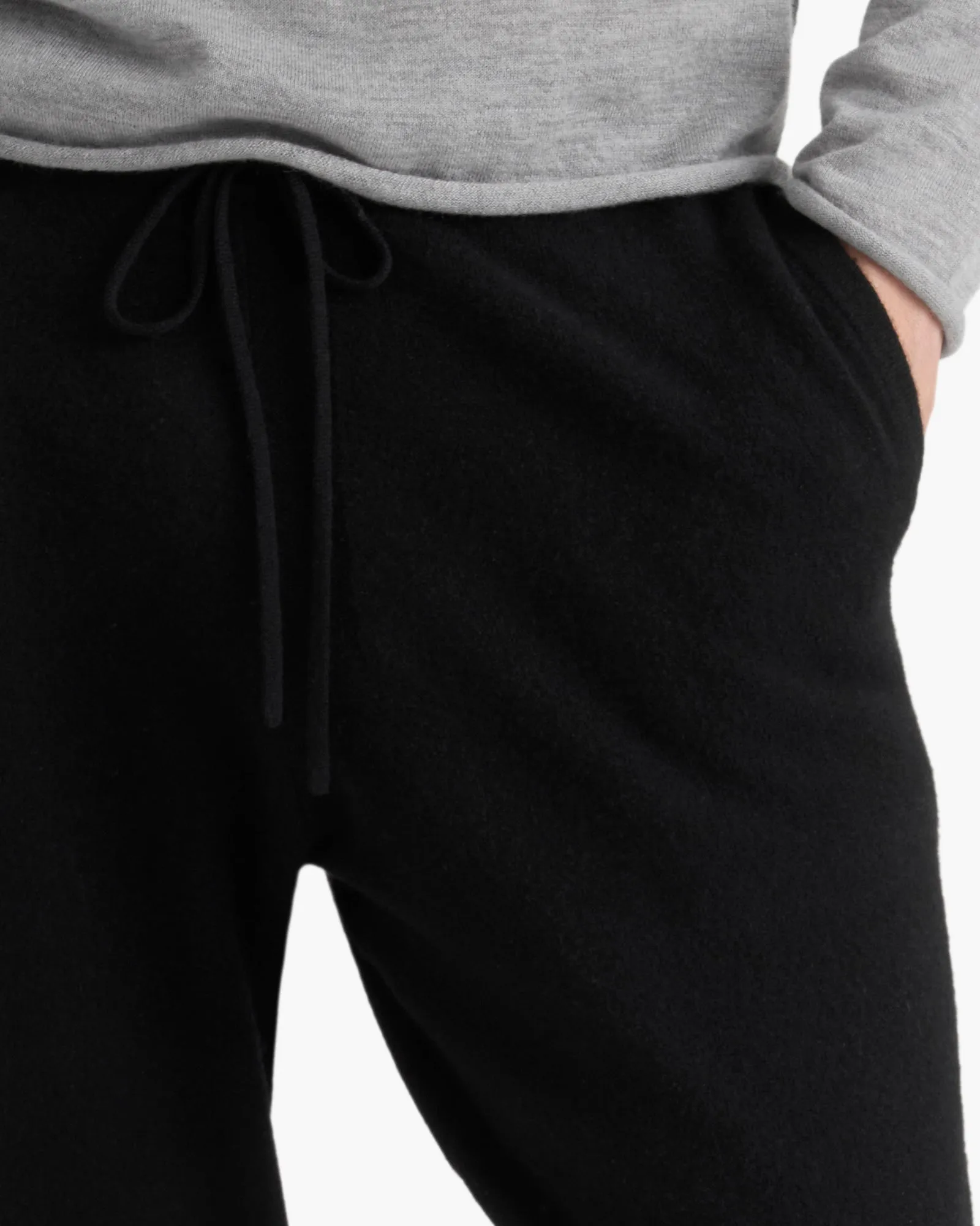 Cashmere Pull On Jogger - Black sold by ATM product image thumbnail 3