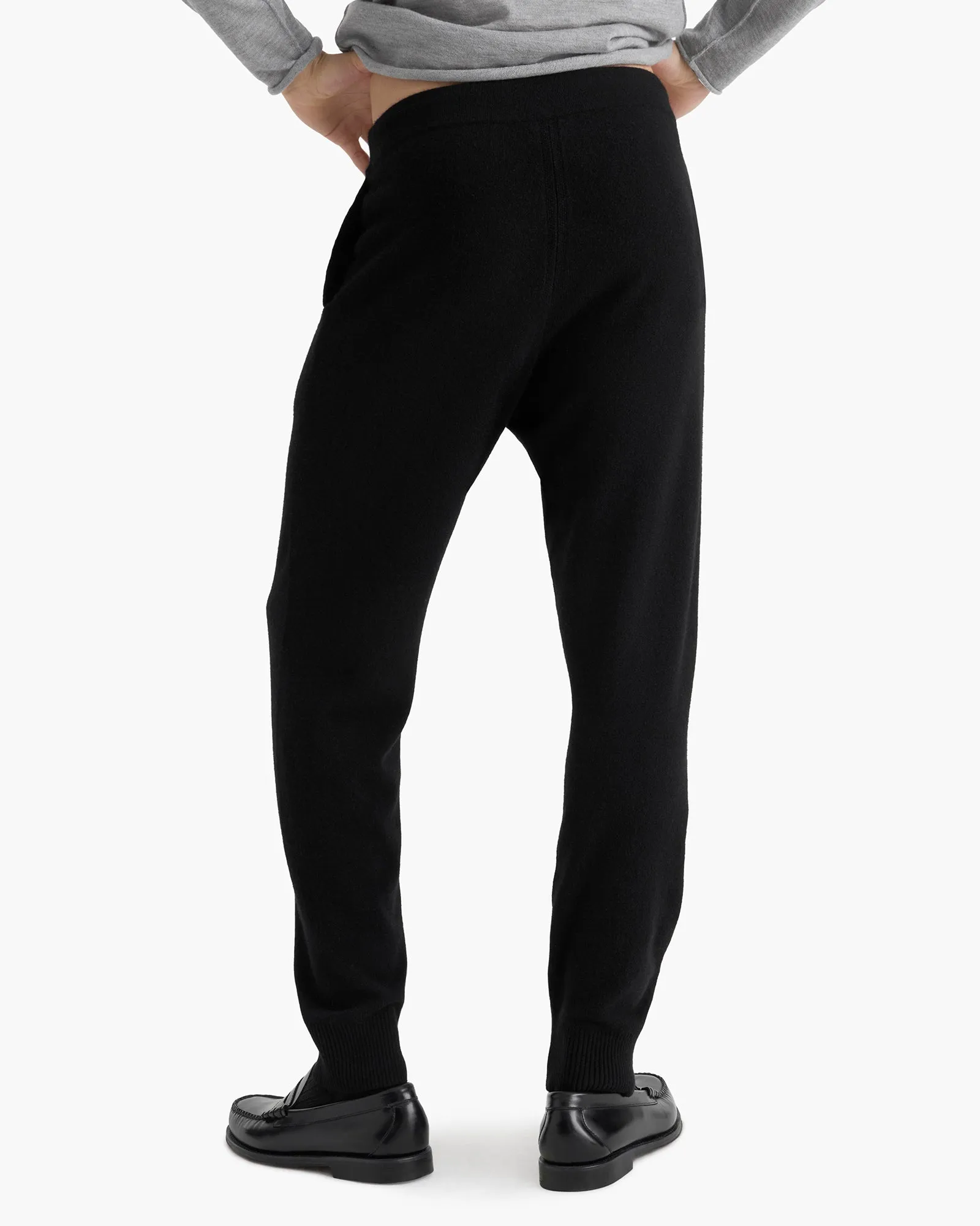 Cashmere Pull On Jogger - Black sold by ATM product image thumbnail 4