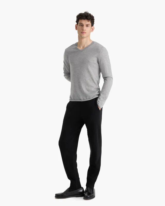 Cashmere Pull On Jogger - Black sold by ATM Anthony Thomas Melillo