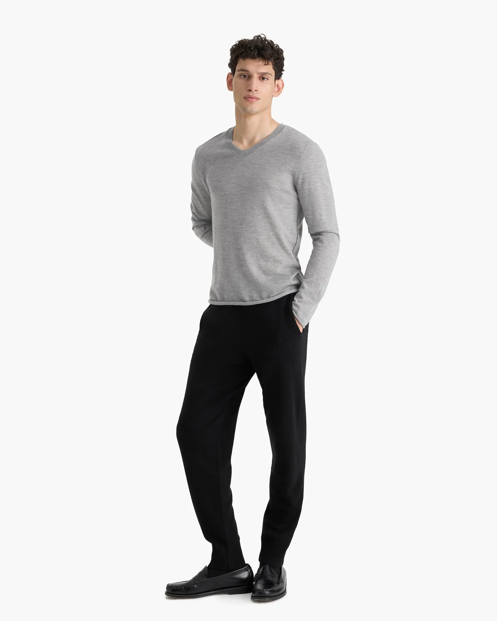Cashmere Pull On Jogger - Black sold by ATM