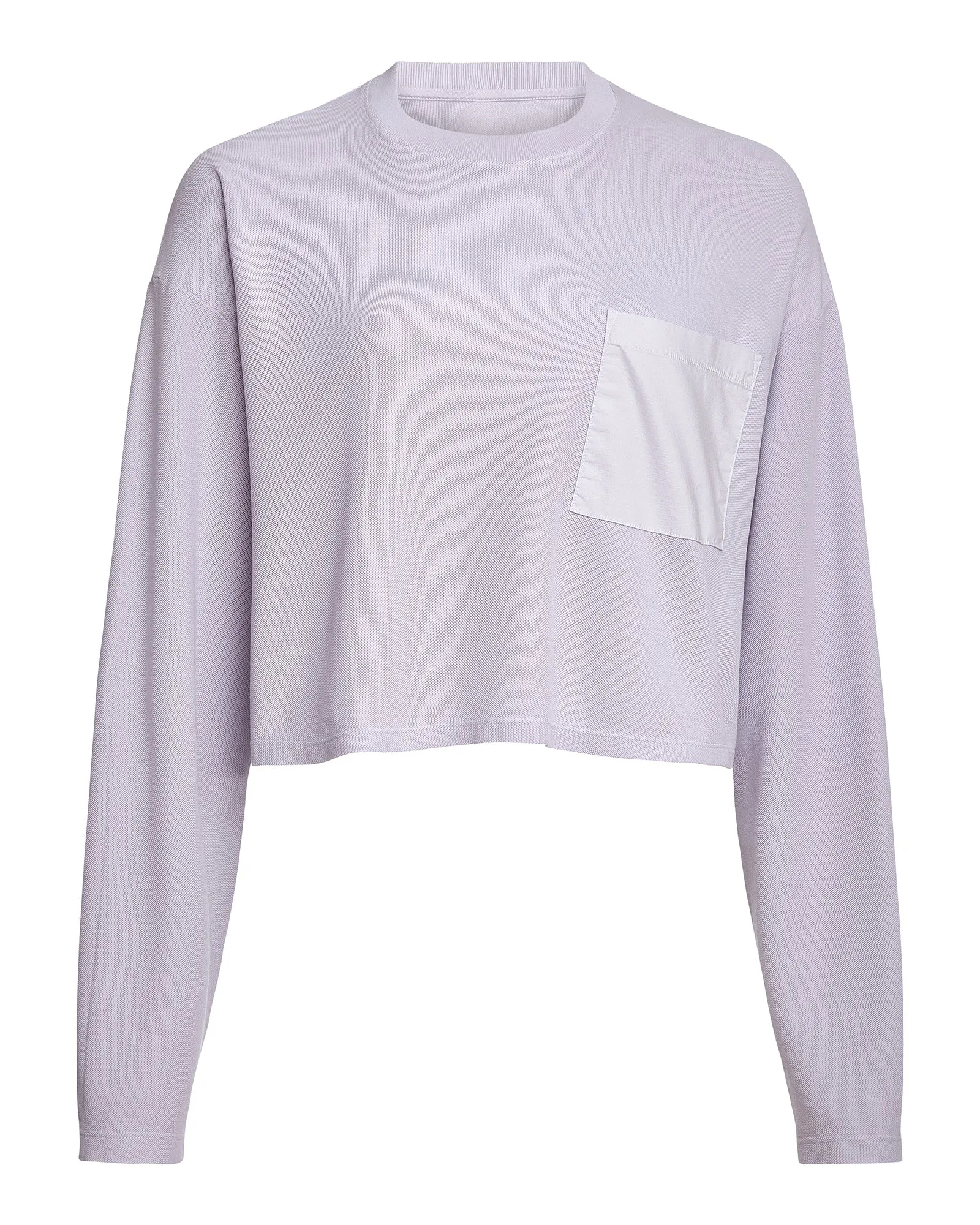 Mixed Media Pima Cotton Pique Pocket Tee - Faded Lavender sold by ATM Anthony Thomas Melillo product image thumbnail 5