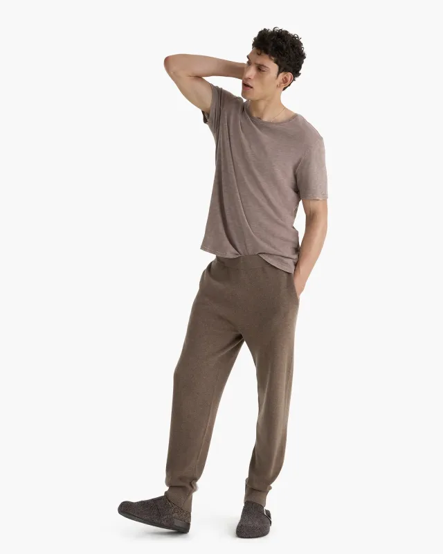 Slub Jersey Chroma Wash Short Sleeve Crew Neck Tee - Faded Mocha sold by ATM Anthony Thomas Melillo