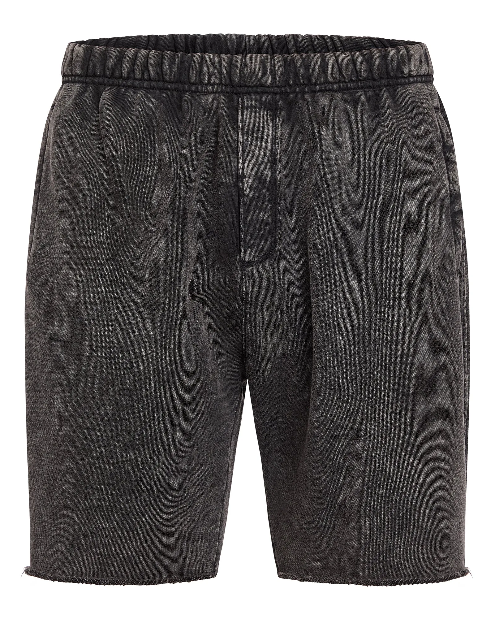 French Terry with Pigment Wash Cut Off Shorts - Black sold by ATM product image thumbnail 5