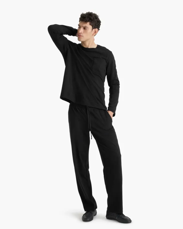 Heavyweight Jersey Pull On Pant - Black sold by ATM Anthony Thomas Melillo