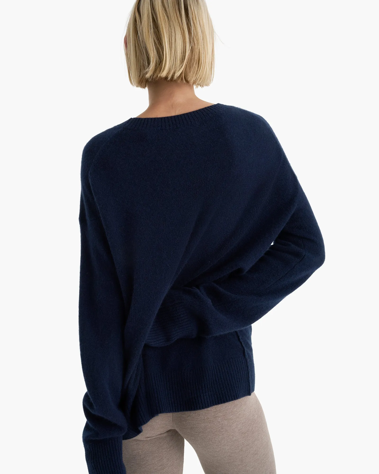 Cashmere Crew Neck Sweater - Midnight sold by ATM product image thumbnail 4
