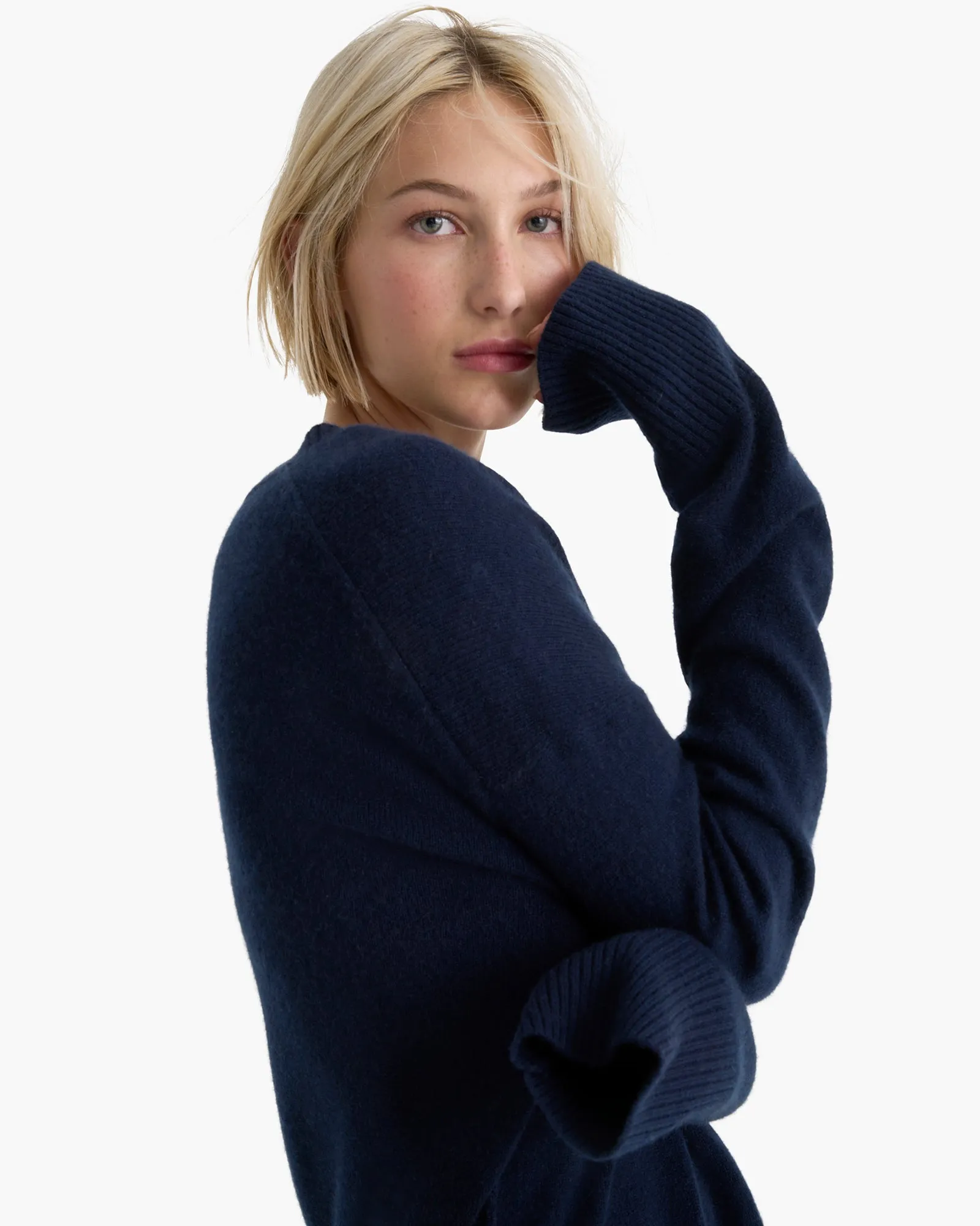 Cashmere Crew Neck Sweater - Midnight sold by ATM product image thumbnail 2