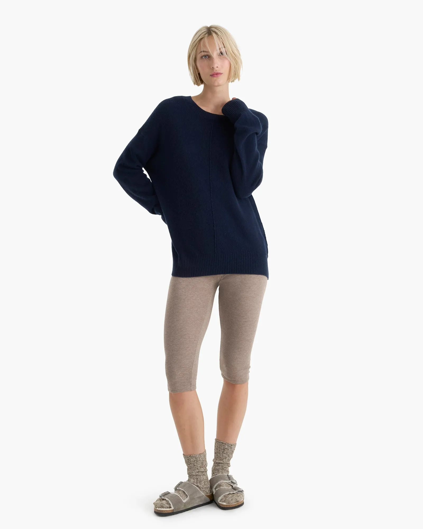 Cashmere Crew Neck Sweater - Midnight sold by ATM product image thumbnail 3