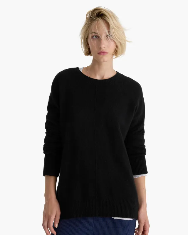 Cashmere Crew Neck Sweater - Black sold by ATM