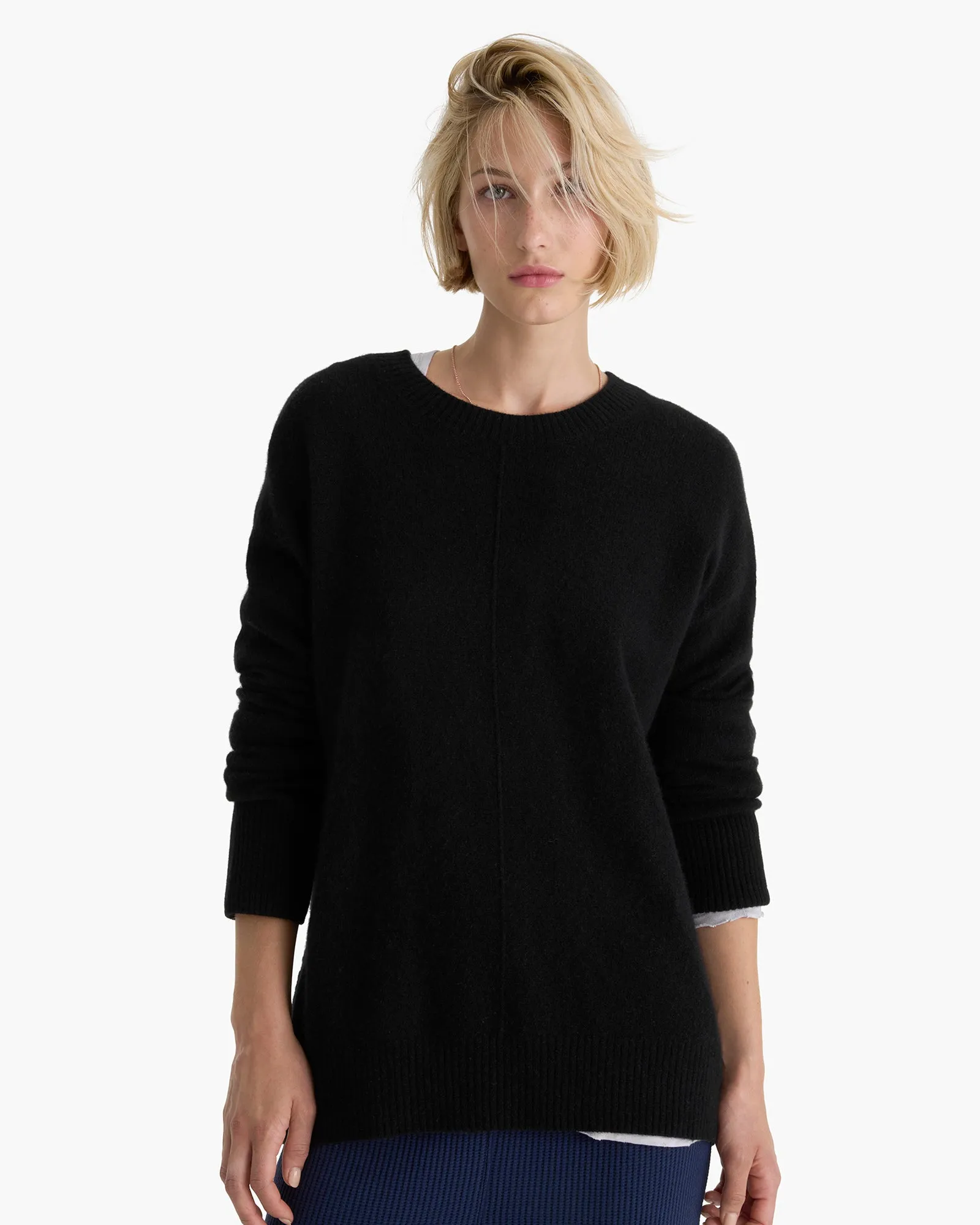 Cashmere Crew Neck Sweater - Black sold by ATM