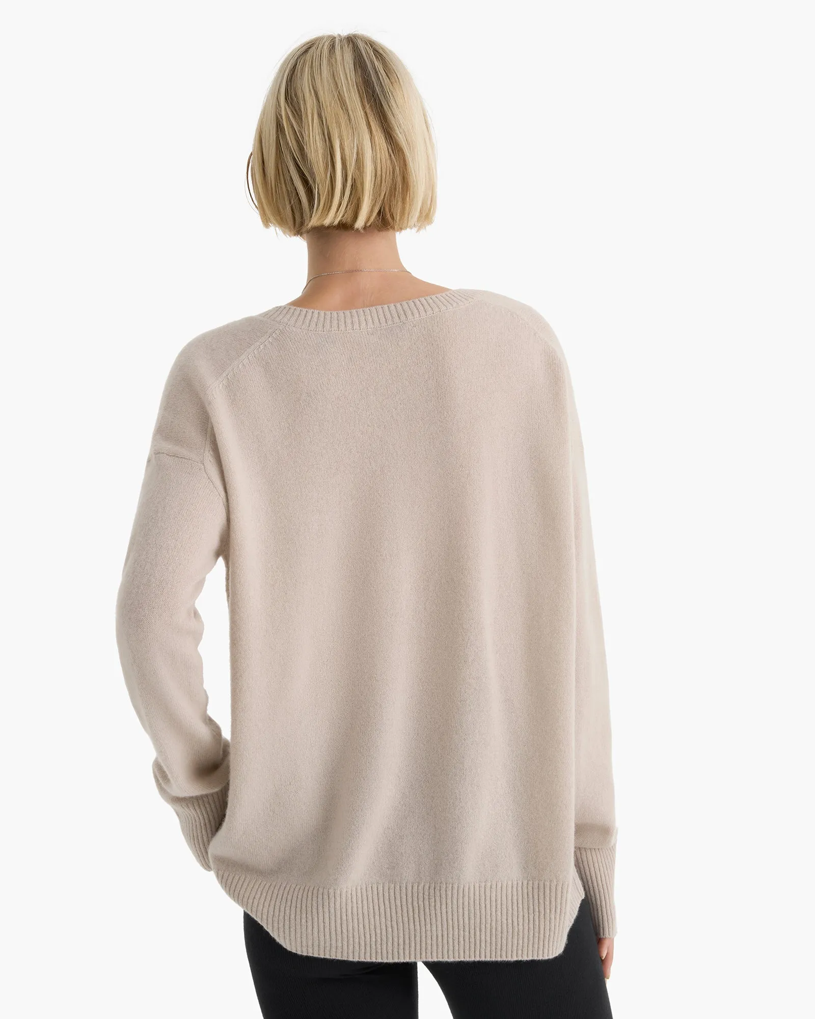 Cashmere V-Neck Sweater - French Oak sold by ATM product image thumbnail 5