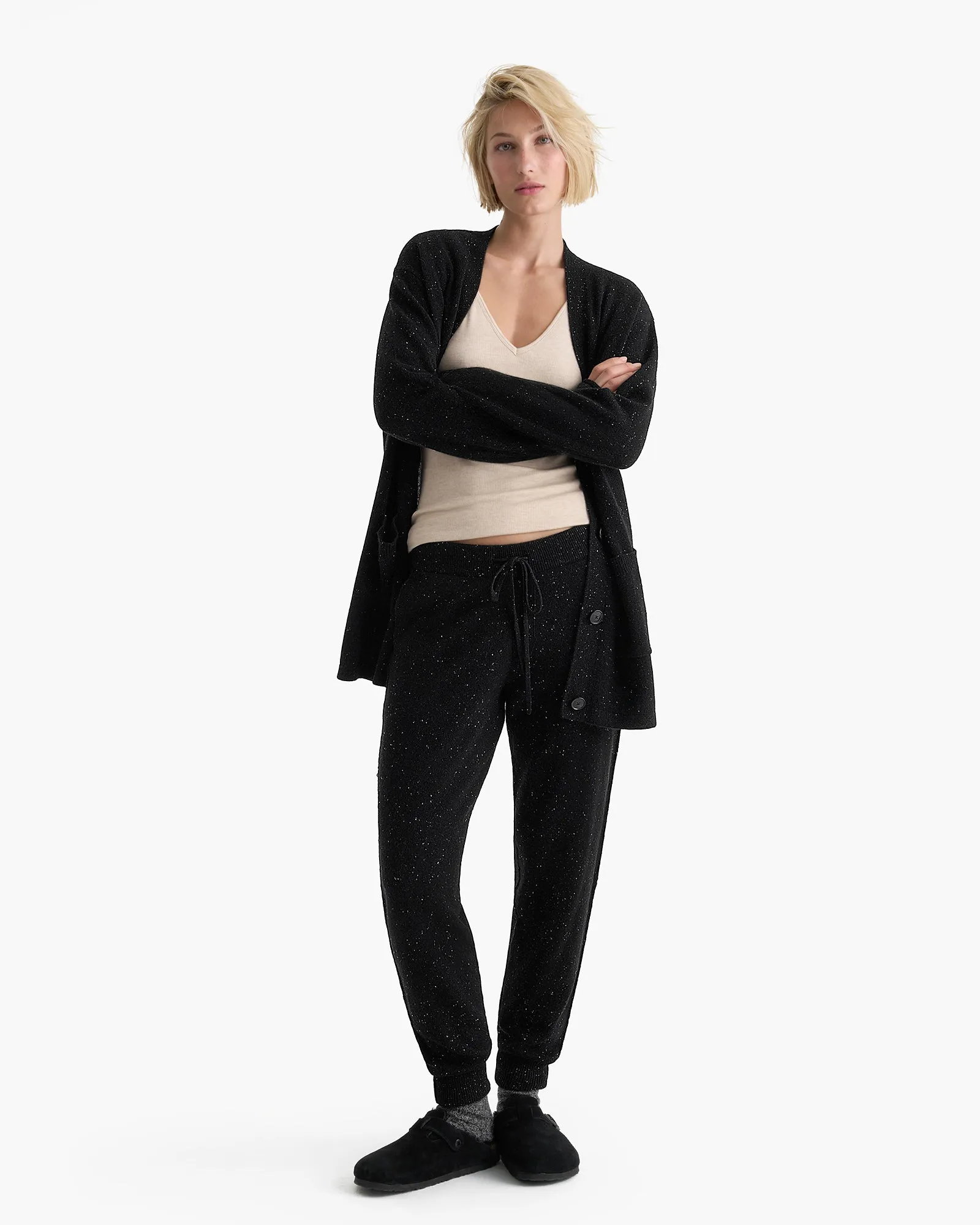 Donegal Cashmere Grandpa Cardigan - Black sold by ATM product image thumbnail 2