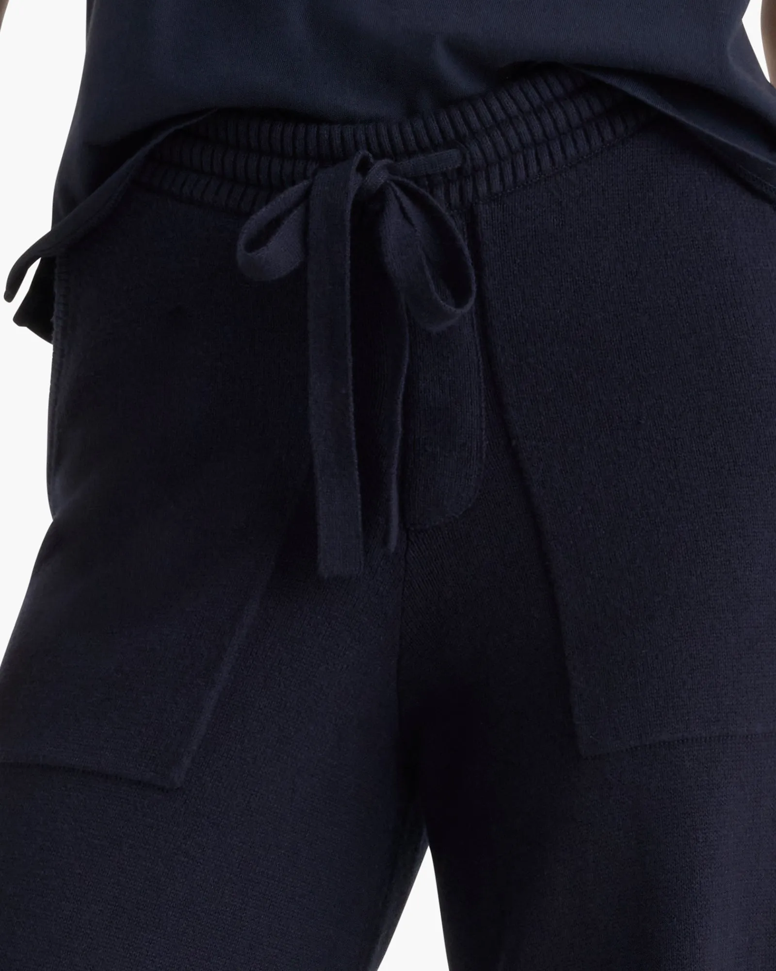 Cotton Cashmere Wide Leg Pull-On Pant - Midnight sold by ATM product image thumbnail 2