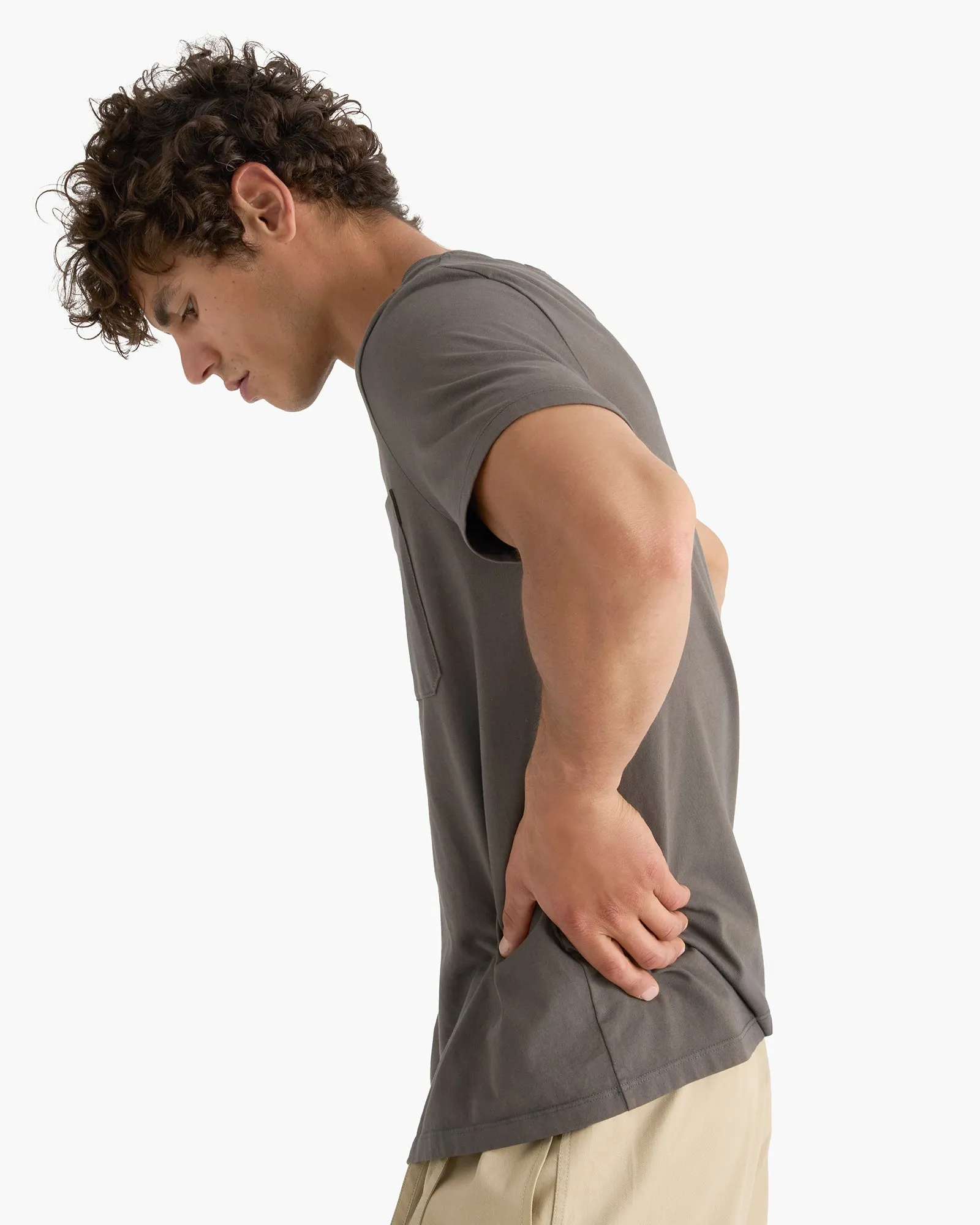 Heavyweight Jersey Crew Neck Tee - Coal sold by ATM product image thumbnail 4