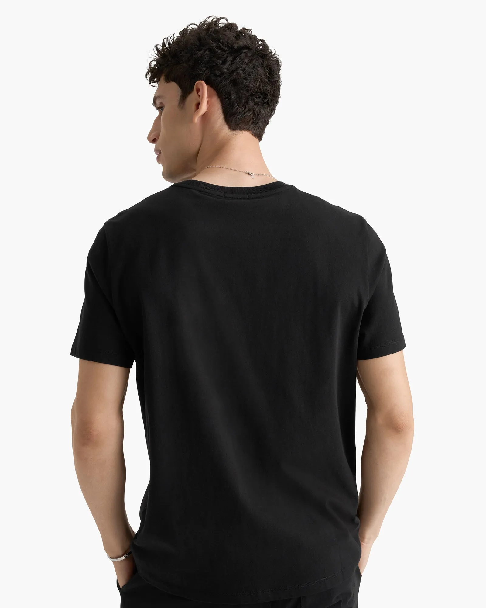 Heavyweight Jersey Crew Neck Tee - Black sold by ATM product image thumbnail 4
