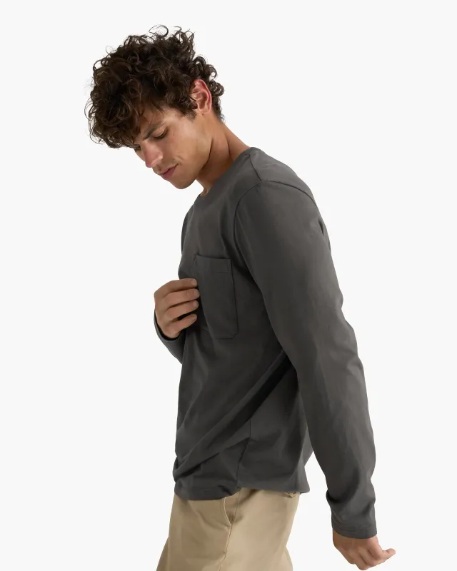 Heavyweight Jersey Long Sleeve Crew - Coal sold by ATM Anthony Thomas Melillo
