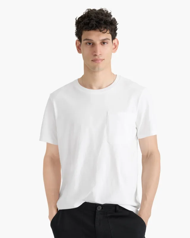 Heavyweight Jersey Crew Neck Tee - White sold by ATM Anthony Thomas Melillo