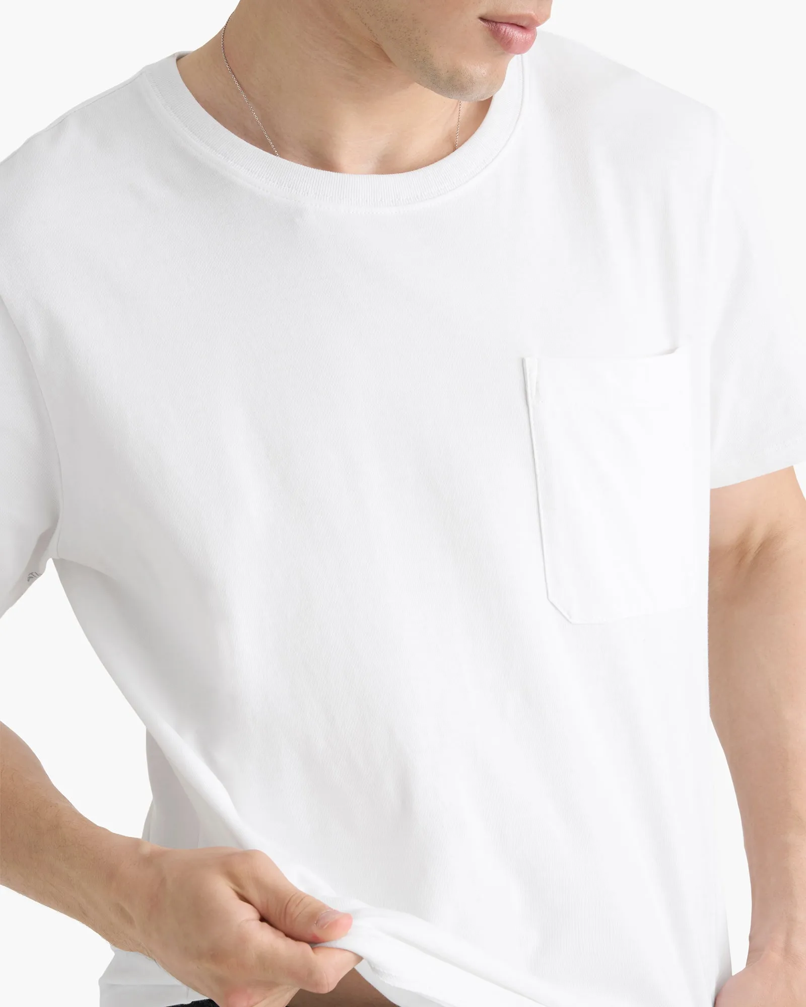 Heavyweight Jersey Crew Neck Tee - White sold by ATM product image thumbnail 3