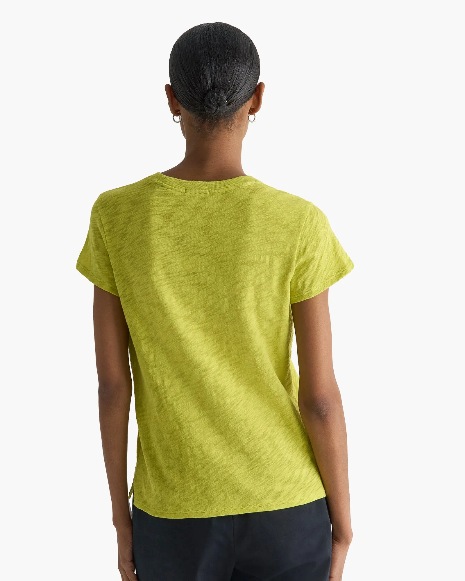 Slub Jersey Schoolboy Crew Neck Tee - Citrus Leaf sold by ATM product image thumbnail 4