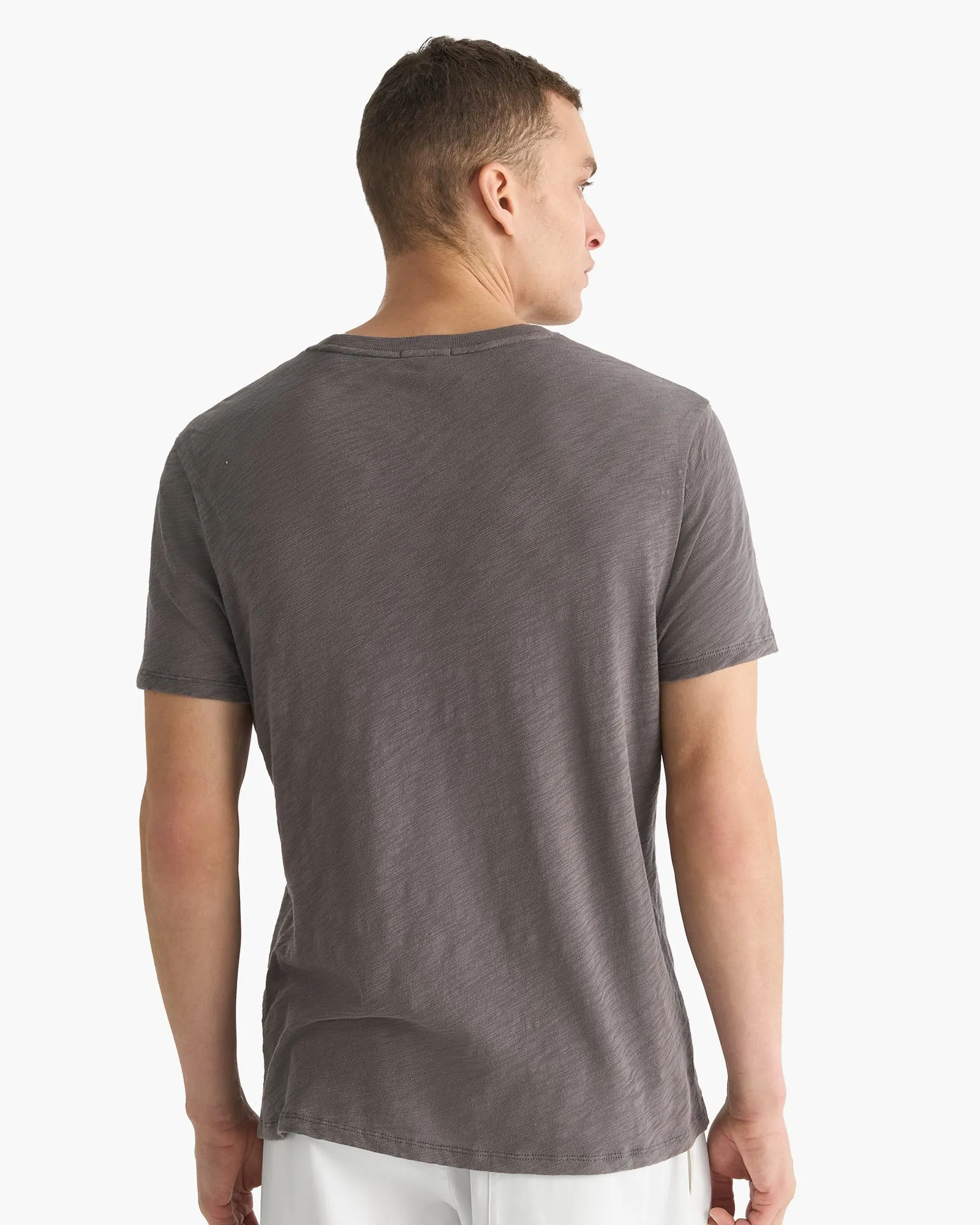 Slub Jersey Crew Neck Tee - Onyx sold by ATM Anthony Thomas Melillo product image thumbnail 3