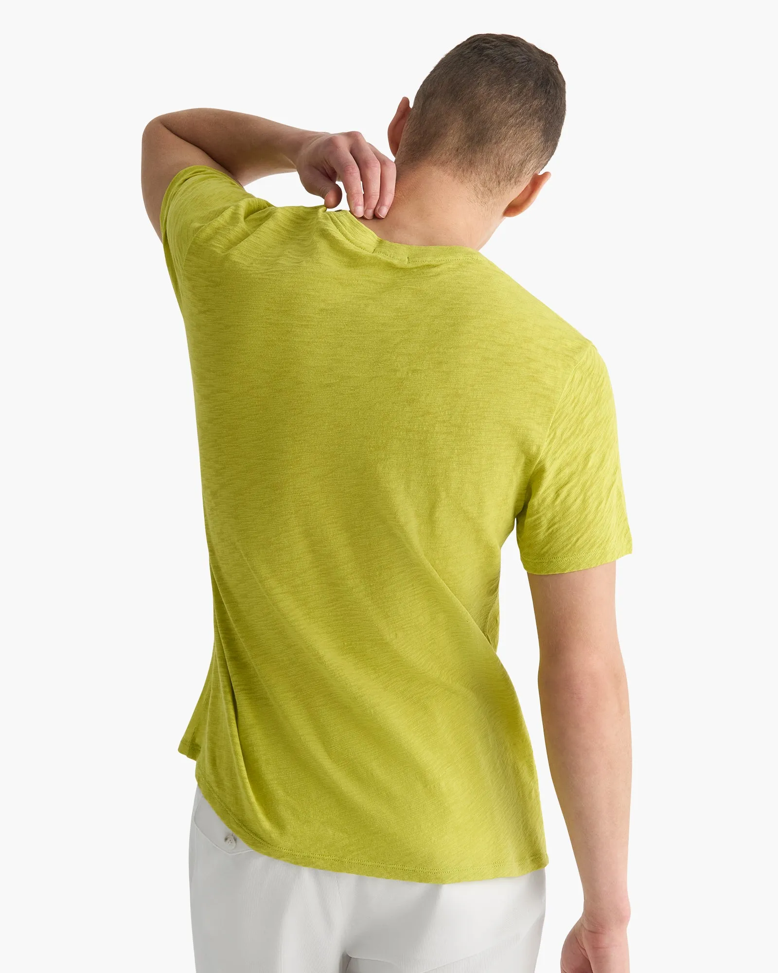 Slub Jersey Crew Neck Tee - Citrus Leaf sold by ATM product image thumbnail 3