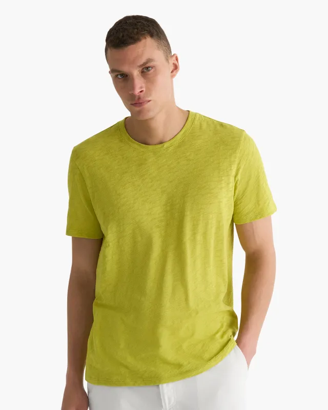 Slub Jersey Crew Neck Tee - Citrus Leaf sold by ATM Anthony Thomas Melillo