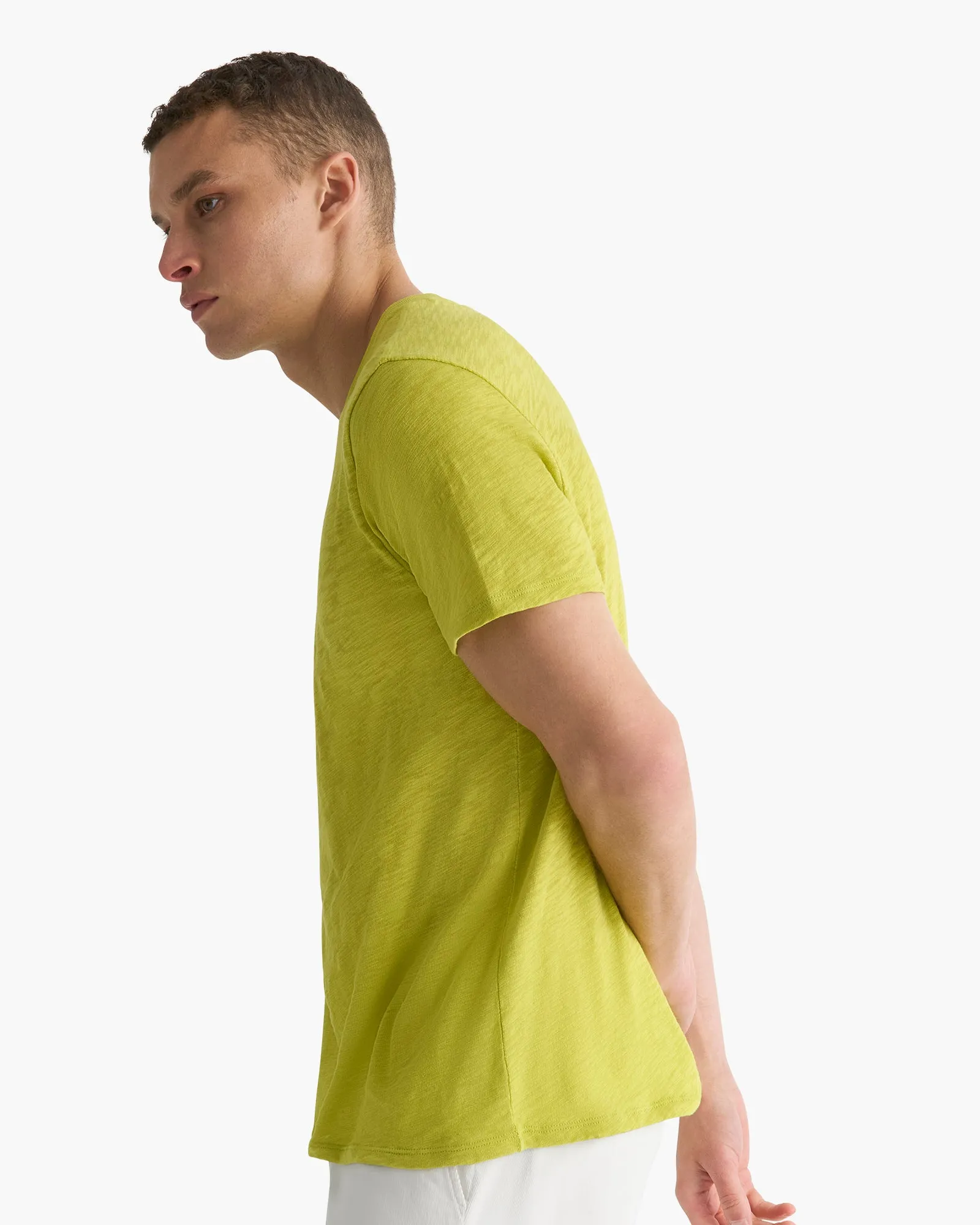 Slub Jersey Crew Neck Tee - Citrus Leaf sold by ATM product image thumbnail 2