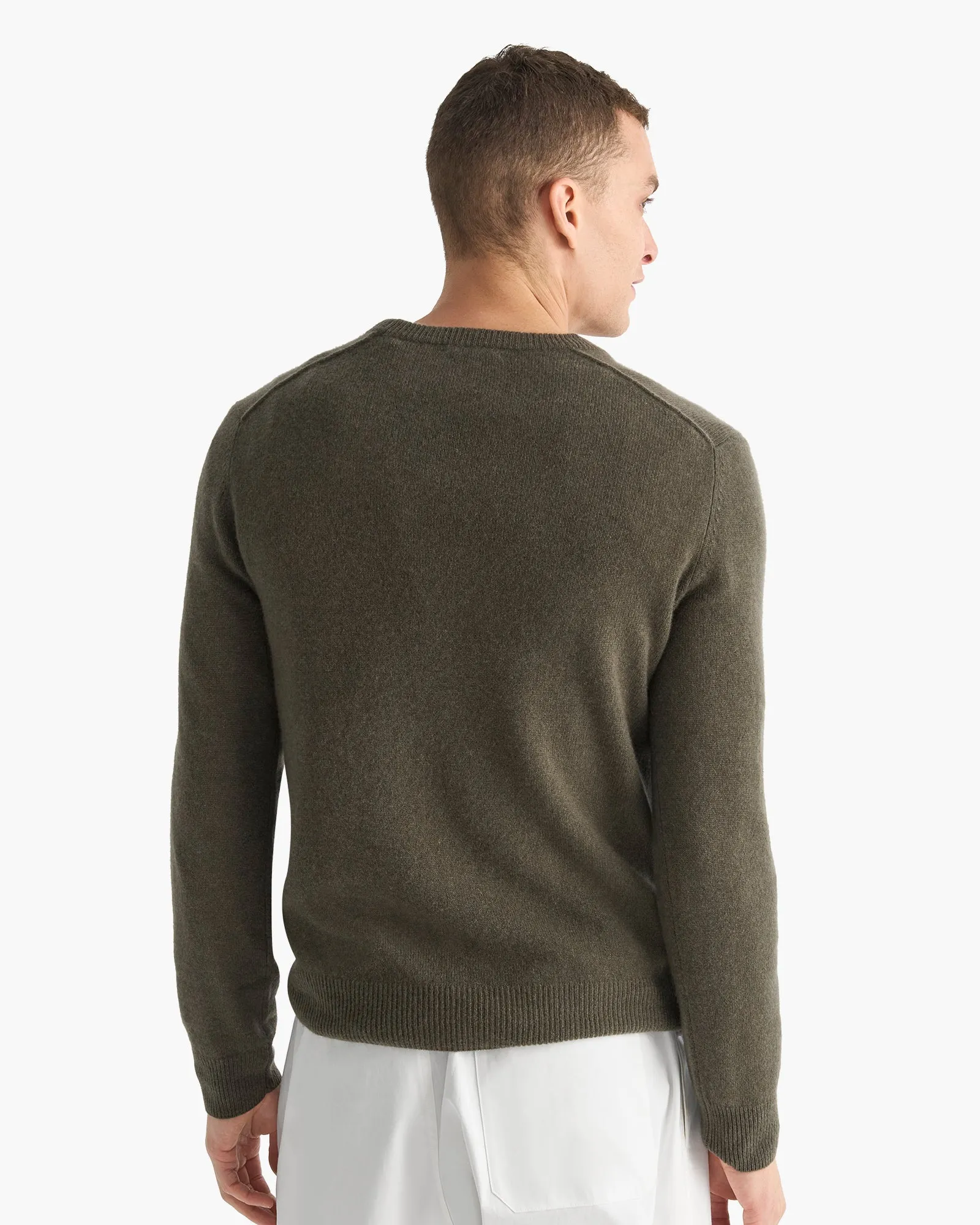 Cashmere Crew Neck Sweater - Fatigue sold by ATM product image thumbnail 5