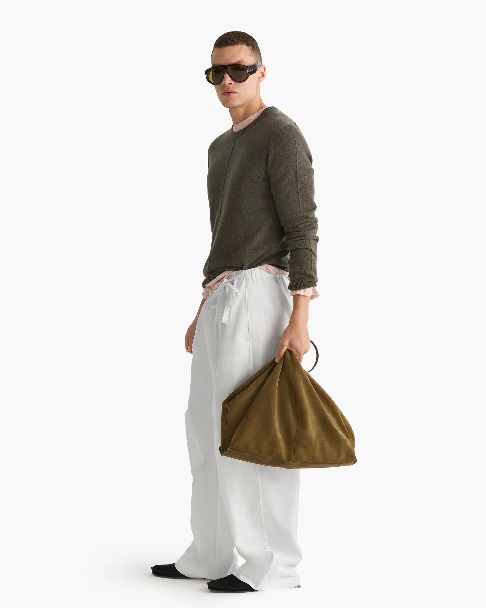 Cashmere Crew Neck Sweater - Fatigue sold by ATM product image thumbnail 3