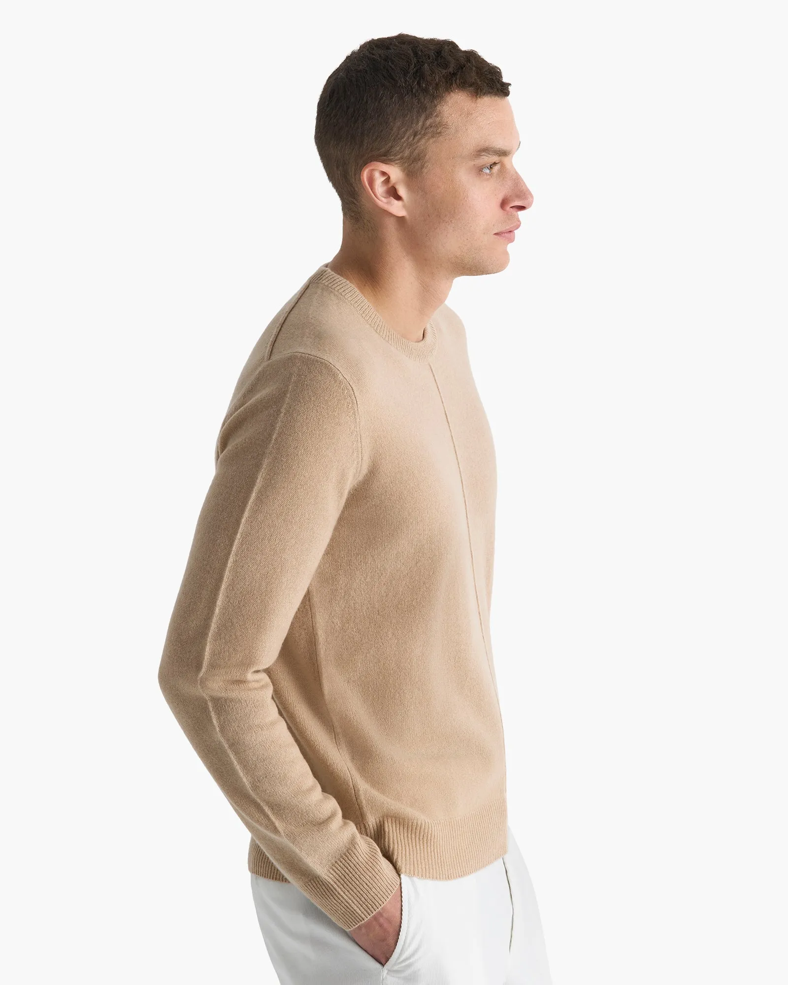 Cashmere Crew Neck Sweater - Dune sold by ATM product image thumbnail 3