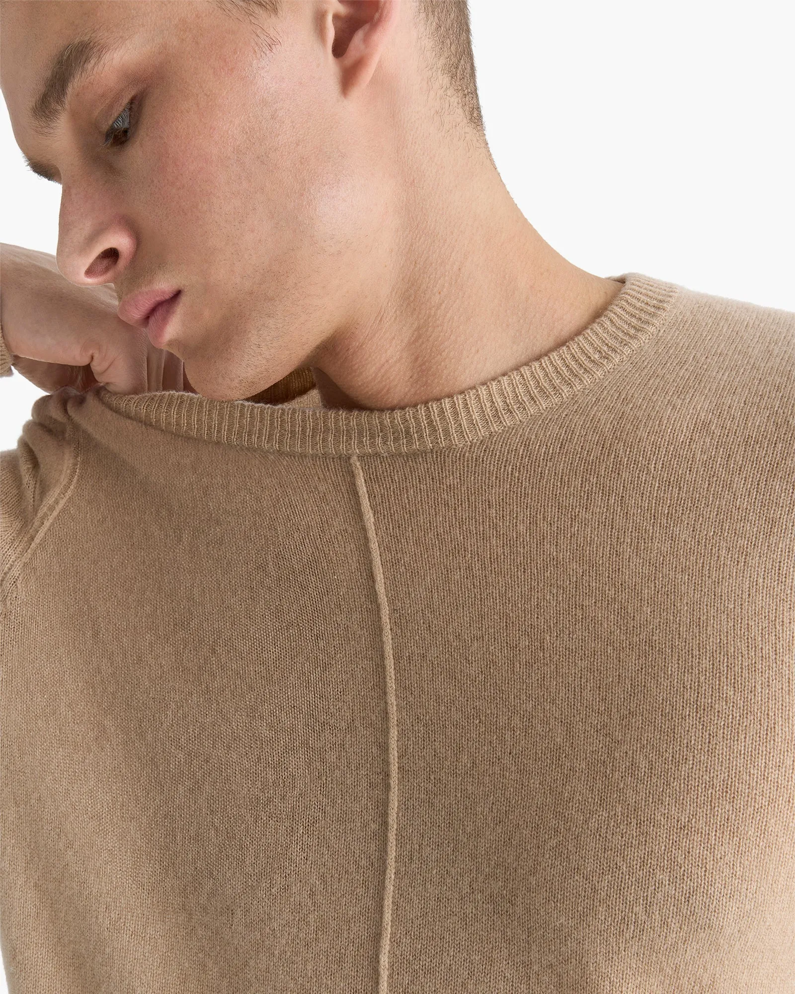 Cashmere Crew Neck Sweater - Dune sold by ATM product image thumbnail 5