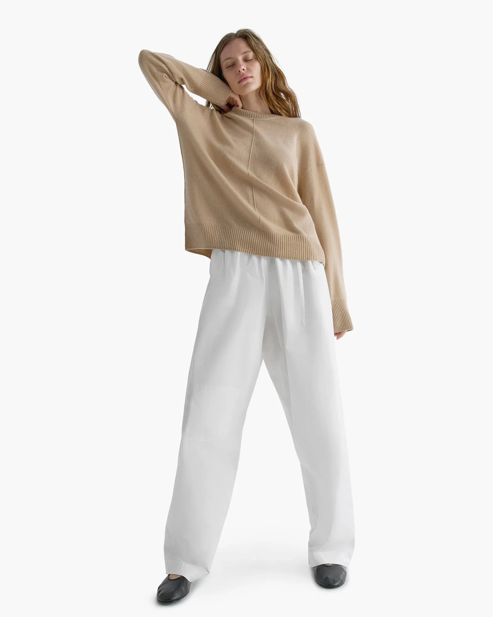 Cashmere Crew Neck Sweater - Fawn sold by ATM product image thumbnail 2