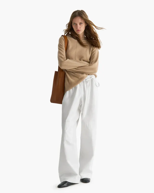 Cashmere Crew Neck Sweater - Fawn sold by ATM Anthony Thomas Melillo