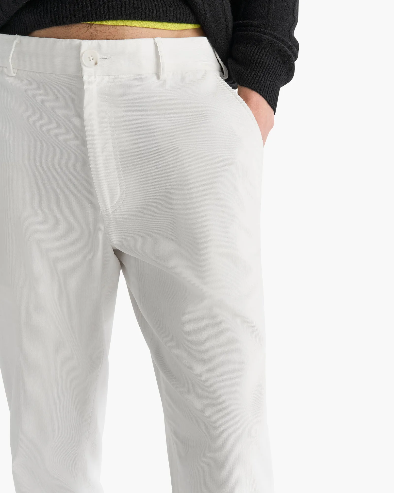 Corduroy Straight Leg Pant - Chalk sold by ATM product image thumbnail 4