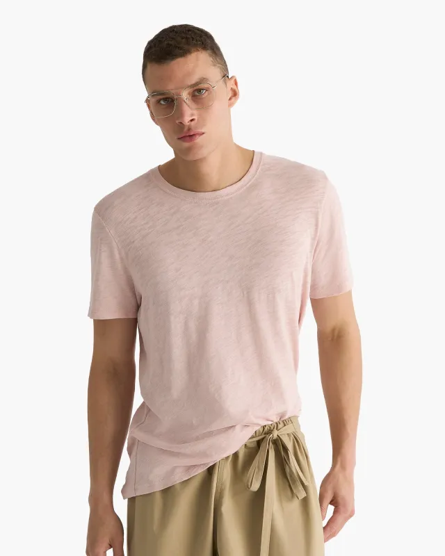 Slub Jersey Crew Neck Tee - Faded Rose sold by ATM Anthony Thomas Melillo