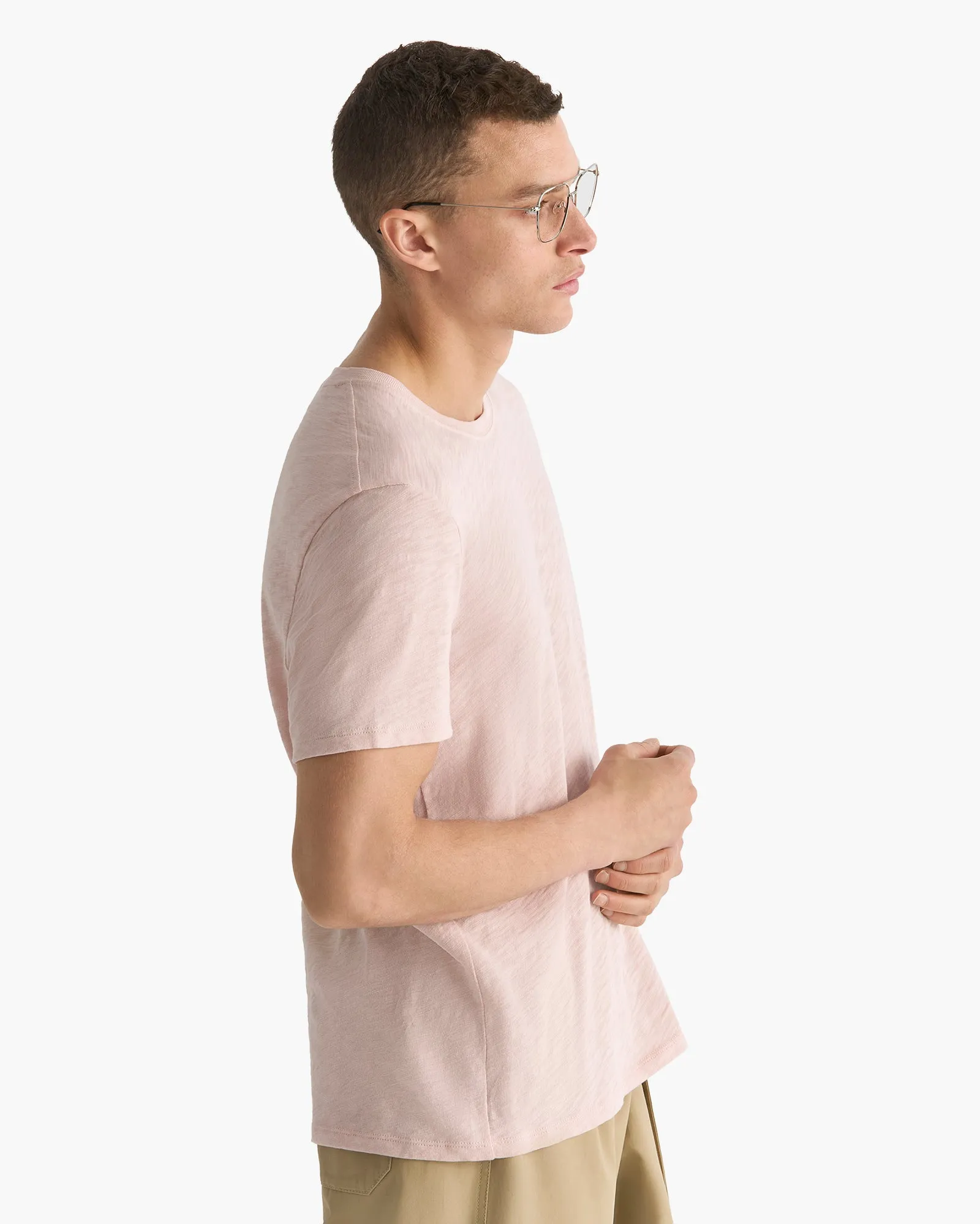 Slub Jersey Crew Neck Tee - Faded Rose sold by ATM product image thumbnail 2