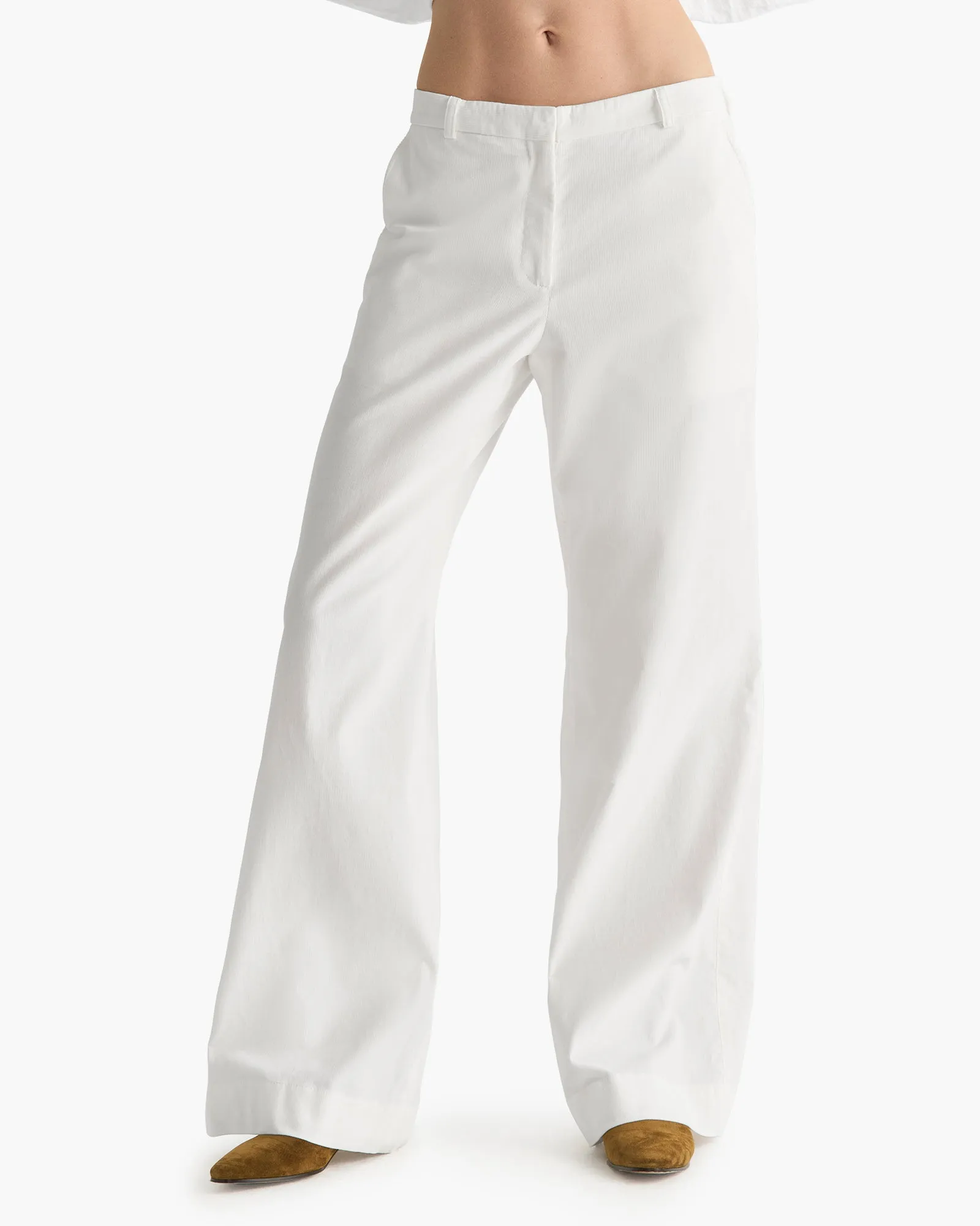 Corduroy Wide Leg Pant - Chalk sold by ATM product image thumbnail 3