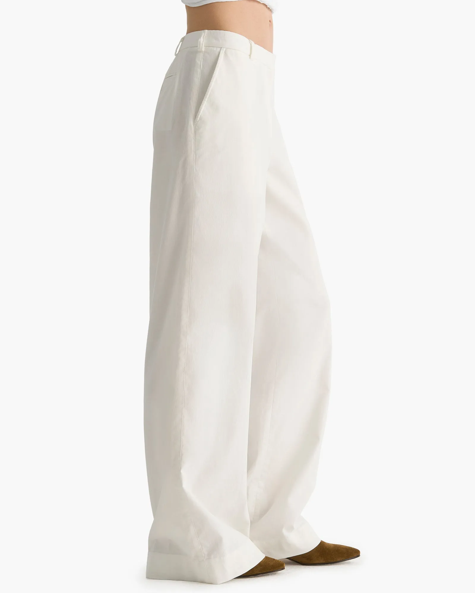 Corduroy Wide Leg Pant - Chalk sold by ATM product image thumbnail 2