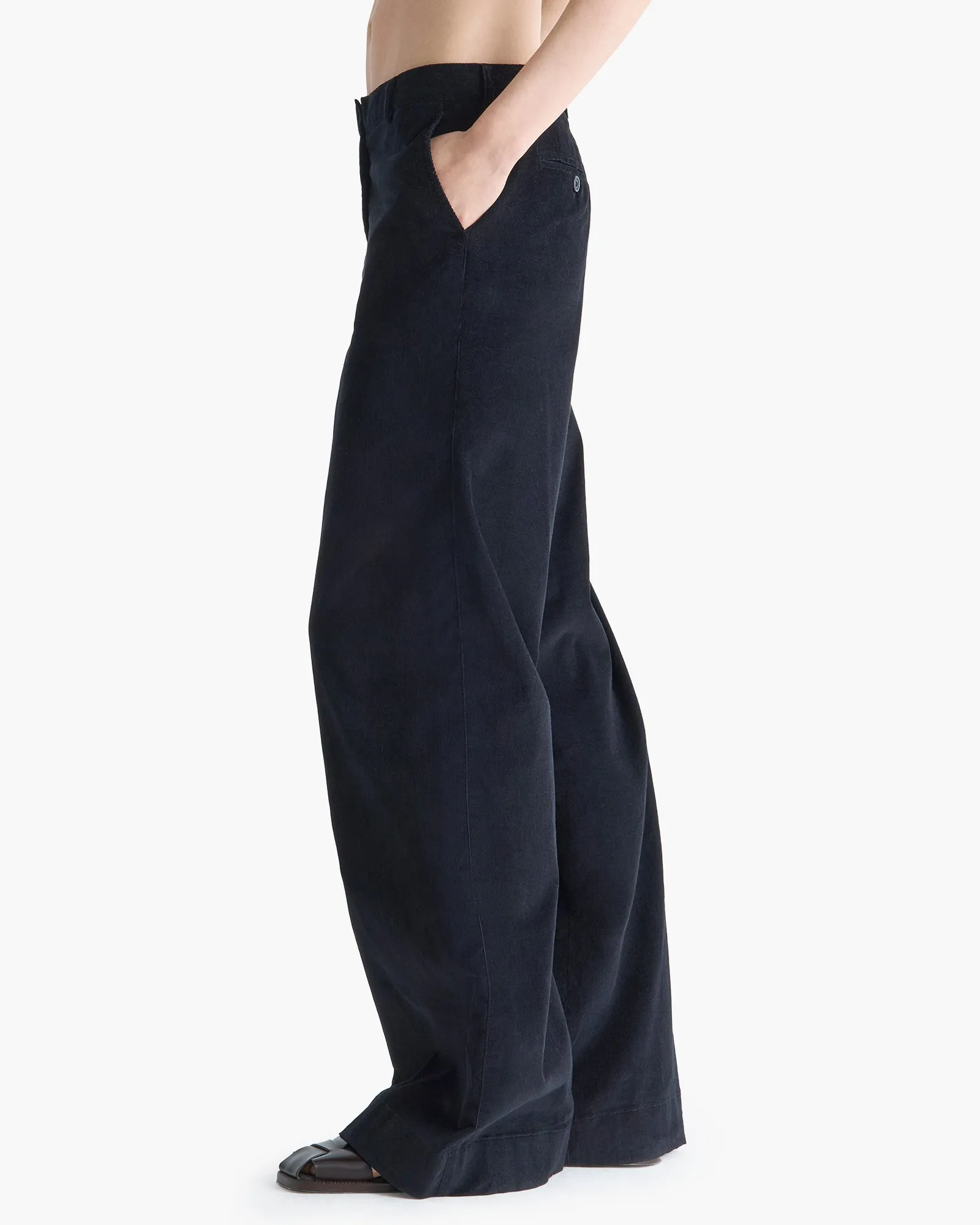 Corduroy Wide Leg Pant - Black sold by ATM product image thumbnail 3