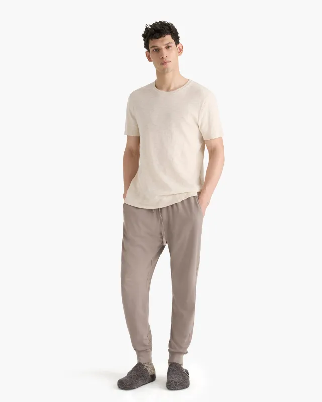 Pima Cotton Pull on Pants - Faded Mocha sold by ATM