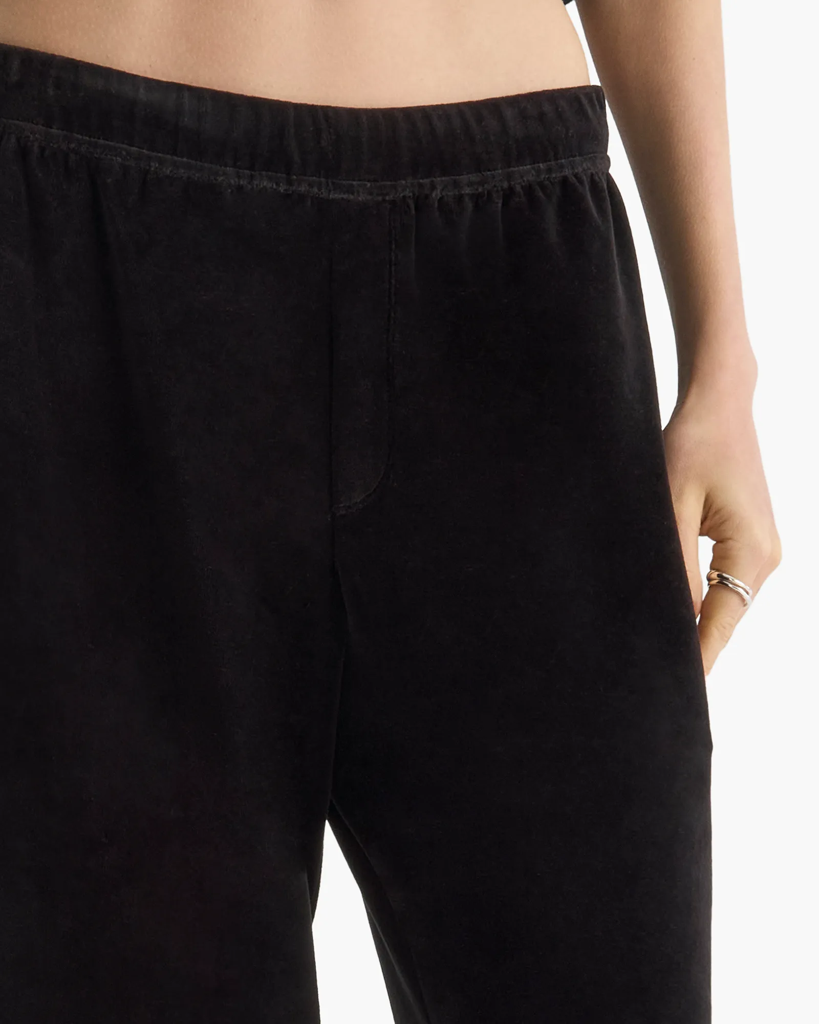 Velour Flare Pant - Black sold by ATM product image thumbnail 5