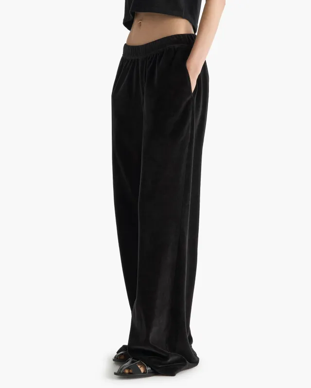 Velour Flare Pant - Black sold by ATM